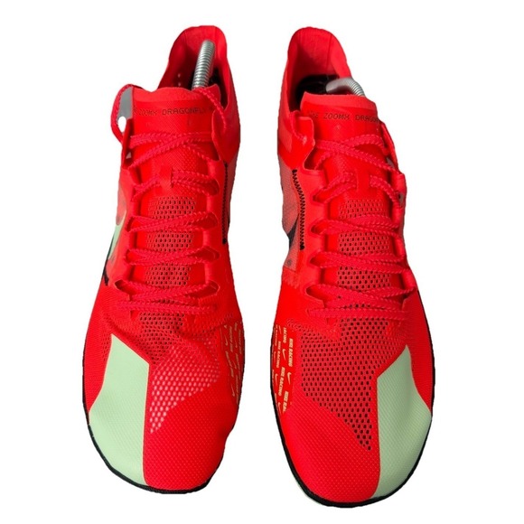 Nike Men's ZoomX Dragonfly XC Track Cleats DX7992-600 Bright Crimson Size 13 New
